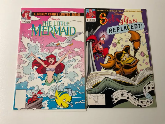 The Little Meramid #1 & Sebastian #2 (Marvel/Disney/1994/0124166) Set Lot Of 2