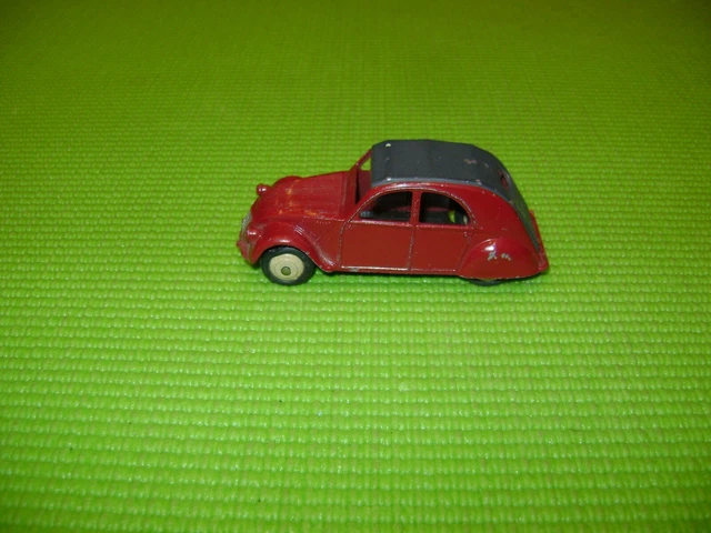 VOITURE DINKY TOYS Meccano 250 Citroen 2Cv Fourgonette Pompier Metal 1