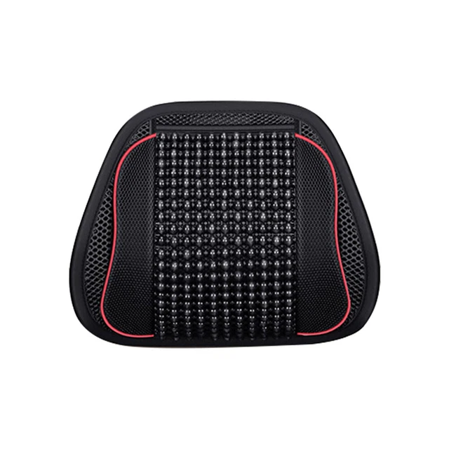 Wooden Beads Massage Cushion Home Car Lumbar Support Protective Universal
