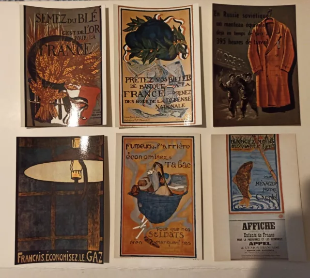 6 carte postale reproduction ancienne affiche publicitaire Friandise