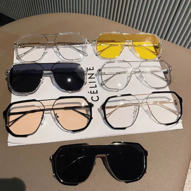 Vintage Oversized Sunglasses Fashion Men Women Trendy Popular UV400 Sun Glasses