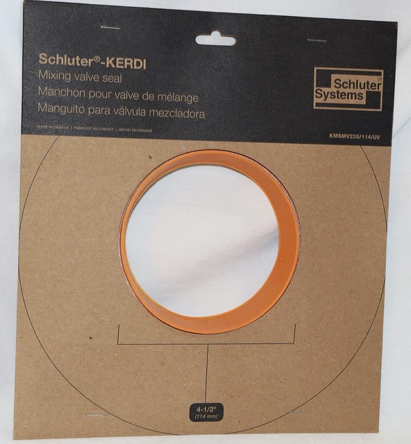 SCHLUTER KERDI MIXING Valve Seal 41/2" KMSMV235/114/UV 7.99 PicClick