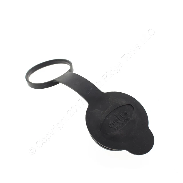 Cooper Wiring Devices Black Waterproof 30A Locking Connector Closure Cap 30CWBK