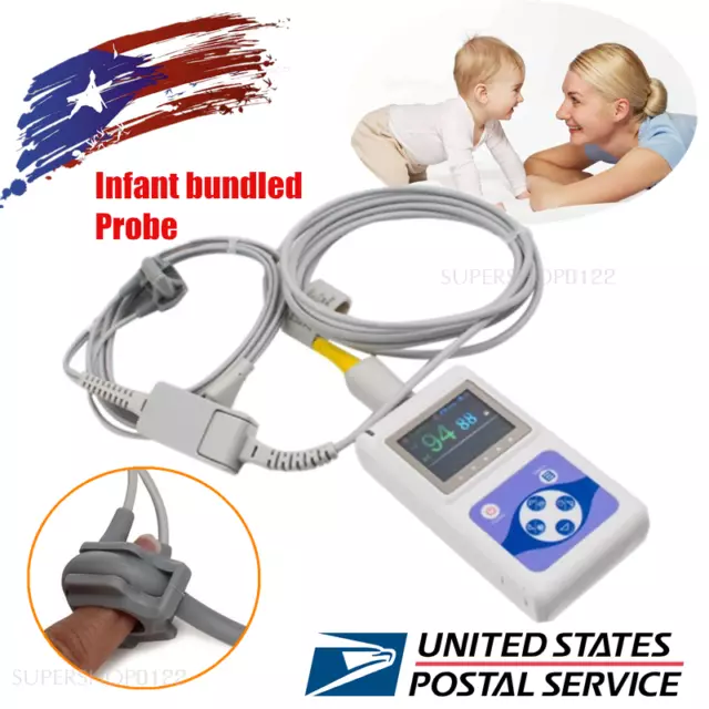 Neonatal Infant pediatric Kids Born bundled Pulse Oximeter Spo2 Monitor+software