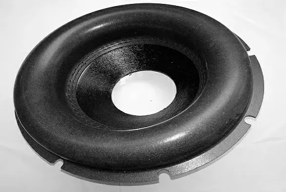 10" Big Roll Foam Surround Subwoofer Cone 3" VCID (Black Stitch)