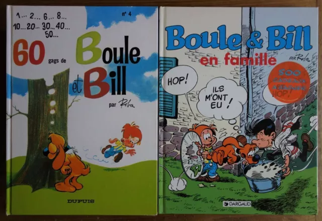 Lot Boule & Bill en famille - 60 gags de Boule et Bill - Roba - Dargaud/Dupuis -