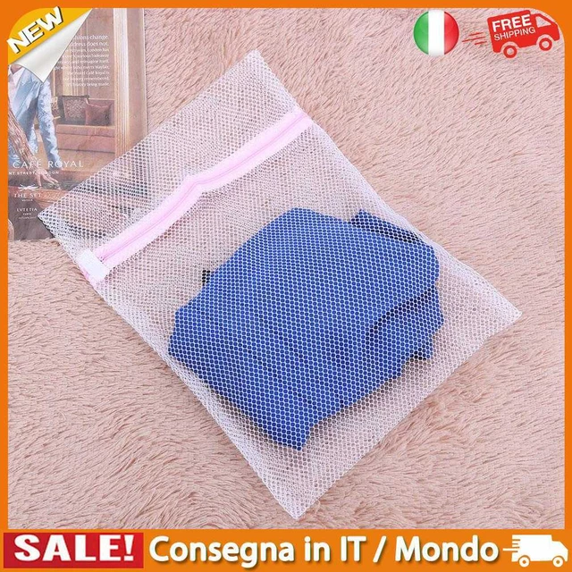 IT Zipper Mesh Bag Foldable Sock Underwear Wash Machine Protection Net(Small)