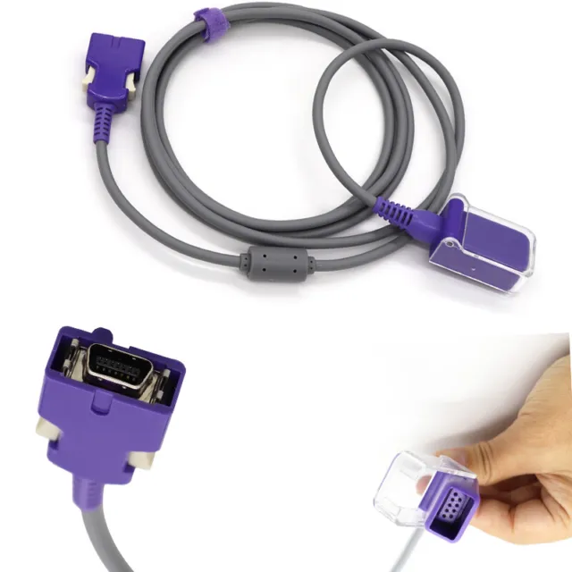 Plus Adapter Extension Cable SPO2 Sensor Probe Fit For Nellcor Pulse Oximeters