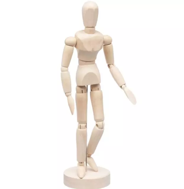 Artists Wooden Manikin Mannequin Moveable Adjustable Limbs Human Body Model Art