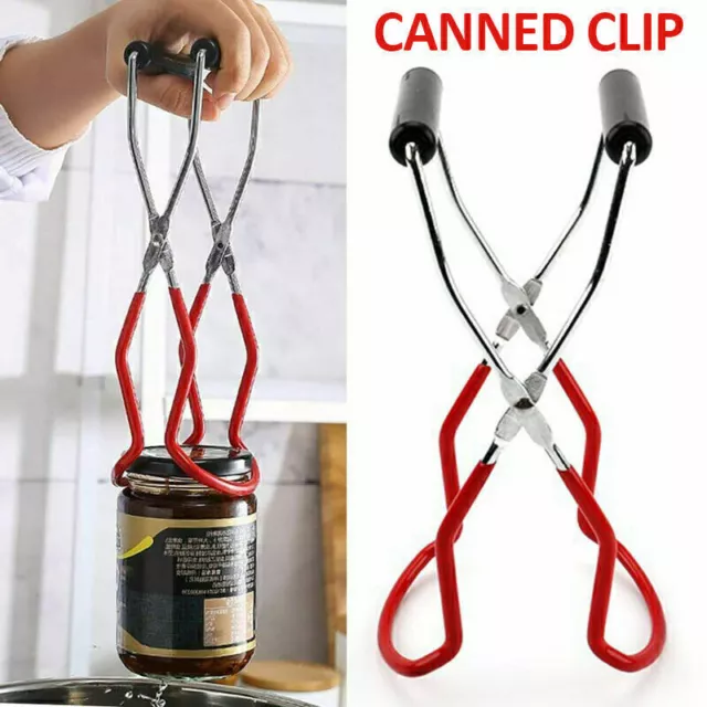 For Canning Jar Lifter Tongs Wide-Mouth Clips Jam Preserving Pickling Making NEW