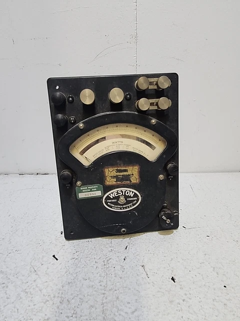 Vintage Weston AC DC Watt Meter Model 310  in the USA