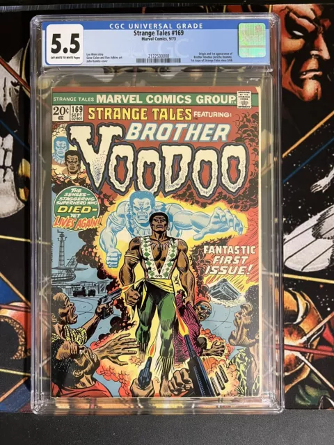 Strange Tales #169 CGC GRADED 5.5 - org./1st app. of Brother Voodoo - Romita-c