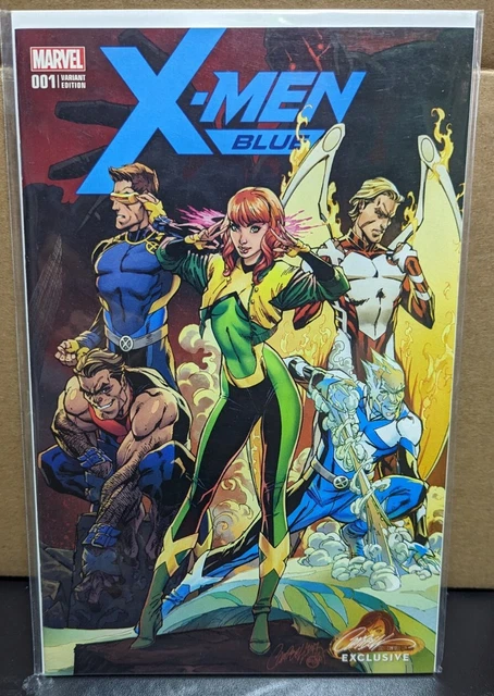 J Scott Campbell Exclusive Variant Comic Cover Art ~ X-Men Blue #1 Jean Grey NM