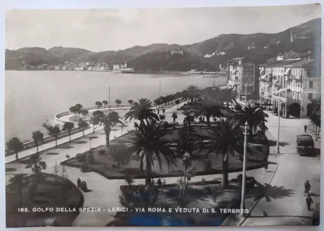 Lerici (La Spezia) 1950 Via Roma E San Terenzo - Splendida Rara Foto Cartolina