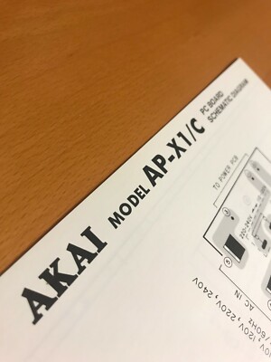 ORIGINALI service manual AKAI ap-a2/c 