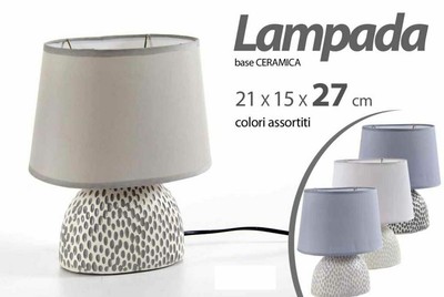 Carson Lampada base ceramica carson 27 cm ad 