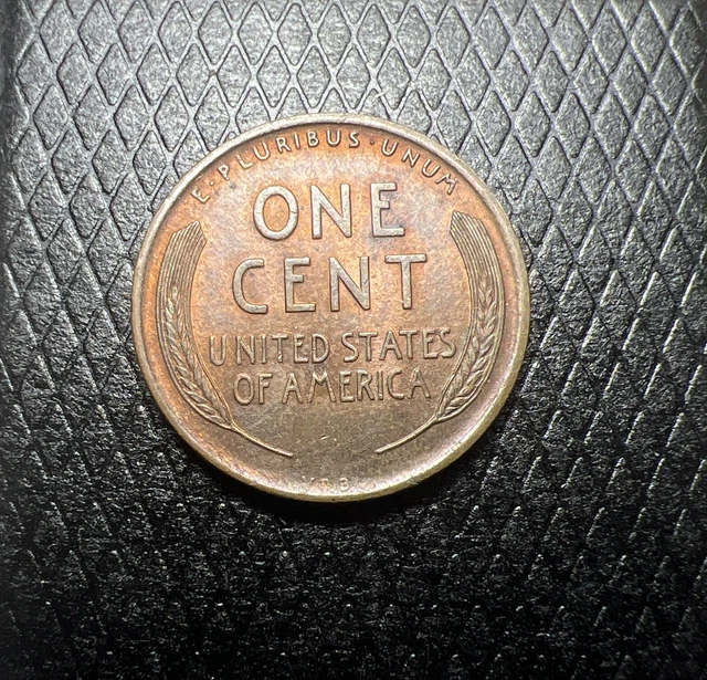 1909 VDB Lincoln Head Wheat Cent Bronze RB Penny Au-Bu High grade (SKU620) 2