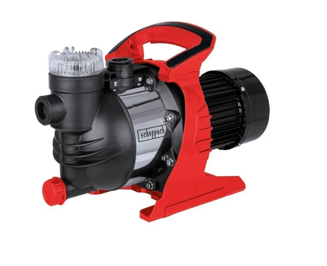 Pompe De Jardin Wiltec 3800 L/h - 1200W, Hauteur Refoulement 48m, Acier, Eau Claire/Puits, Auto-Amorrante, Poignée Transport