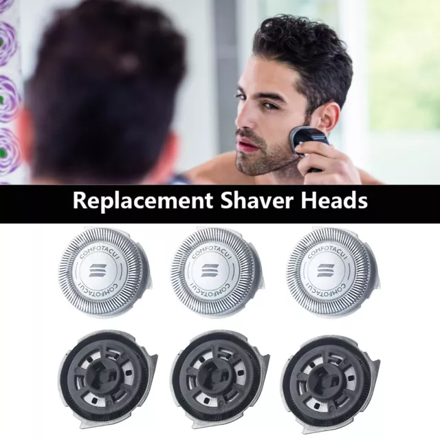 3PCS Replacement Shaver Heads For Philips Series 5000 Razors SH50/51 HQ8