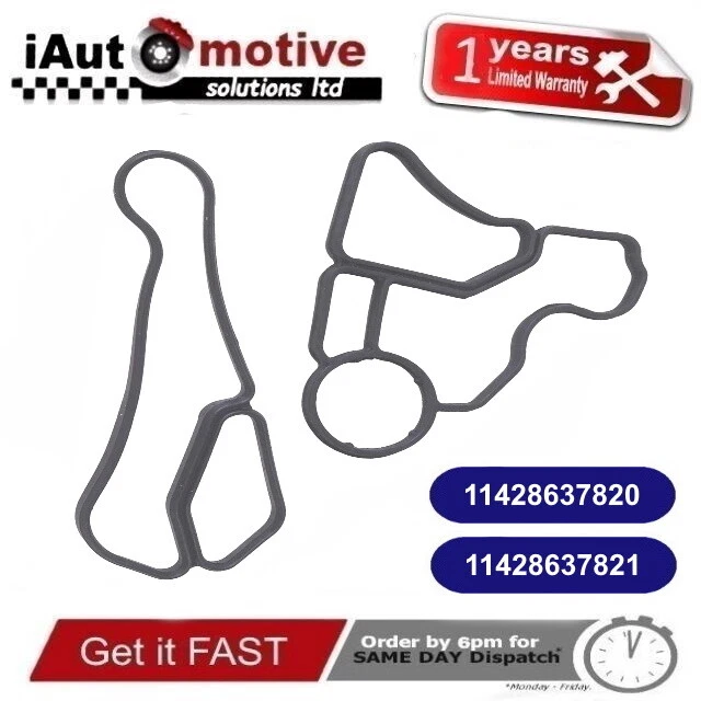 ENGINE OIL FILTER Housing Gasket + Cooler Seal Set For BMW E82 E90 E60