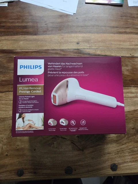 Philips Lumea IPL 8000 Haarentfernung - Mit 4 Aufsätzen, SenseIQ, Für Zu Hause