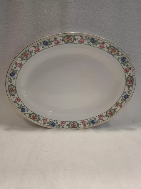 Pope-Gosser "Duchess" Porcelain 13" Oval Serving Platter Vintage