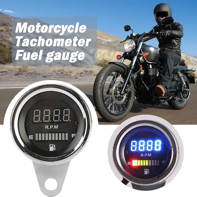 LED DIGITAL TACHOMETER Fuel Gauge For Honda Shadow Aero Phantom VLX 600
