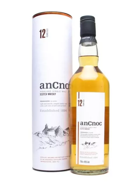 AnCnoc 12 Year Old Single Malt Scotch Whisky (700ml)