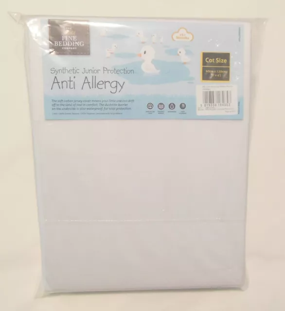 Protector de colchón junior antialérgico 60 cm x 120 cm tamaño cuna