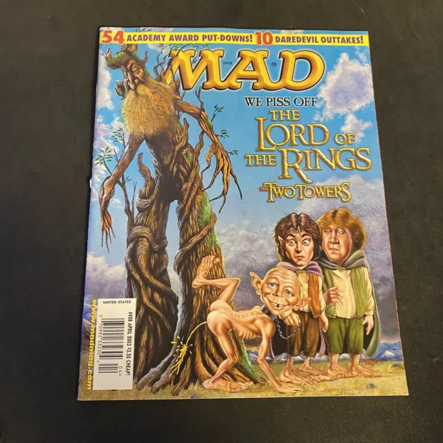 MAD Magazine April Issue #428 Features Lord of the Rings 2003 Daredevil