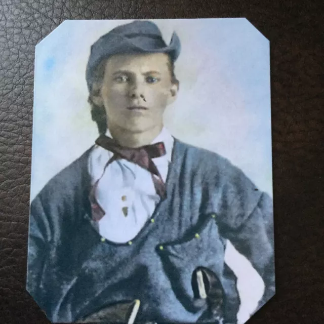 Jesse James "Rare Dressed" as a Quantrill Guerilla  Colorized tintype C749RP