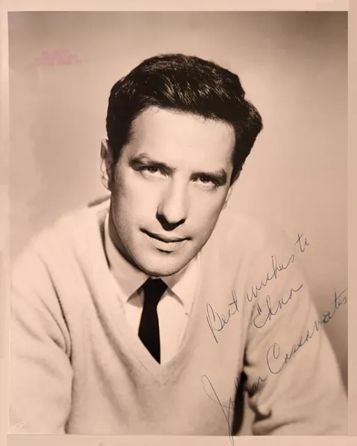 Tragic Horror Actor JOHN CASSAVETES Early Career Signed Photo - ROSEMARY'S BABY