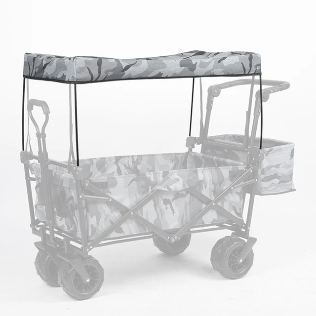 Auvent De Protection Solaire Pour Chariot De Jardin - Tissu Oxford 600D Résistant à L'eau, Dimensions 90x47x51 Cm, Couleurs Variées