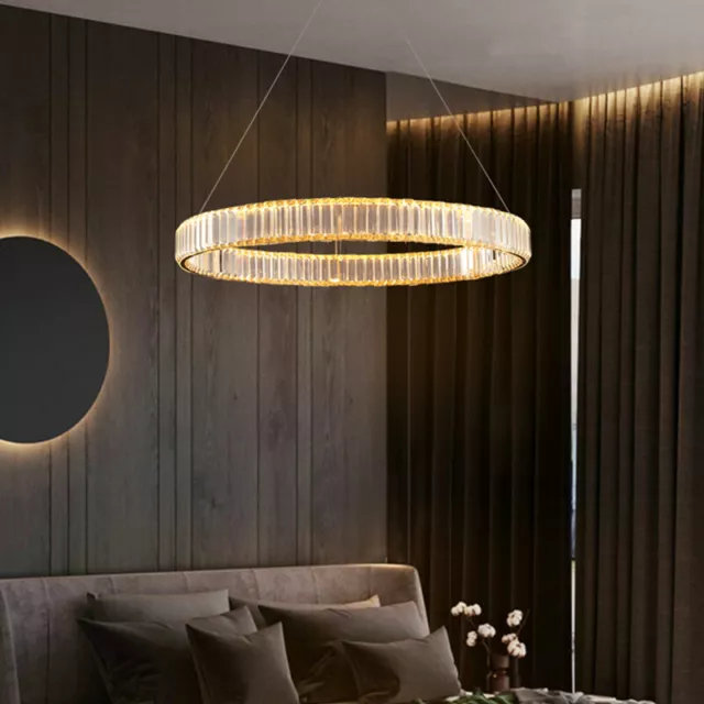 Large Chandelier Lighting Crystal Pendant Light Kitchen Lamp Shop Ceiling Lights