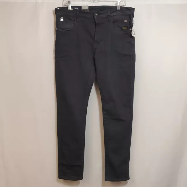 NWT G-Star Raw G-Bleid Slim Mens Size 33 (Real 35/31) Button Light Gray Denim