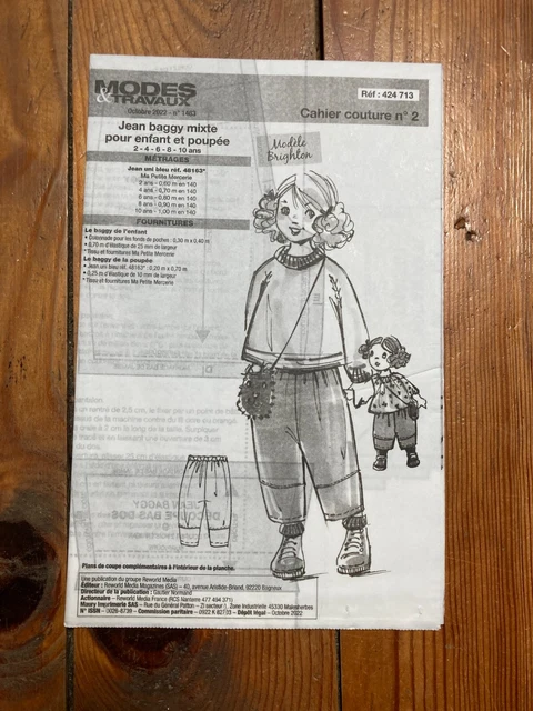 Patron De Couture Vintage Modes Et Travaux N°2871 - Occasion, Modèle France