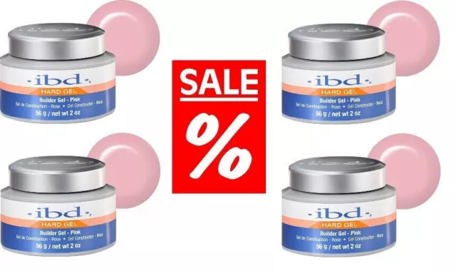 4 x IBD Builder Gel Pink Aufbau Gel 56g Neu Original Ware *Sale*