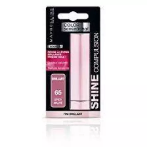 Maybelline Color Sensational Shine Compulsion Lipstick 65 spicy mauve