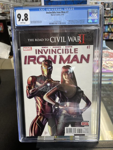 Invincible Iron Man 7 CGC 9.8 Marvel Comics 2016 Riri Williams cameo