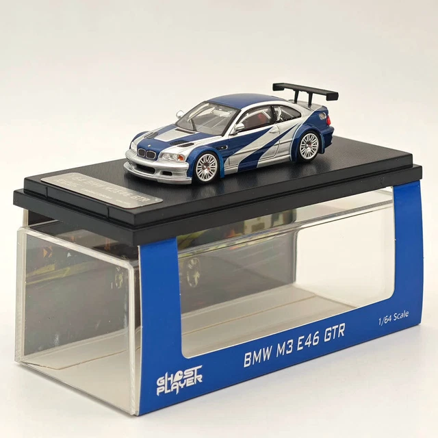 Voiture Miniature 1:64 BMW M3 E46 GTR – Marque Ghost Player – Édition Limitée – Neuf Sous Boîte