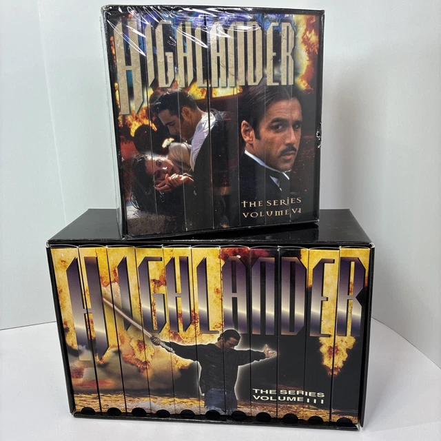 Highlander Box Set HIGHLANDER THE SERIES VHS TAPES BOX SETS Volumes 3 & 6 (18 VHS Tapes) £ ...