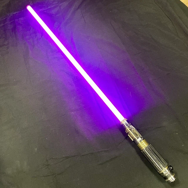 STAR WARS GALAXY Edge Mace Windu Purple Legacy Lightsaber Hilt Used