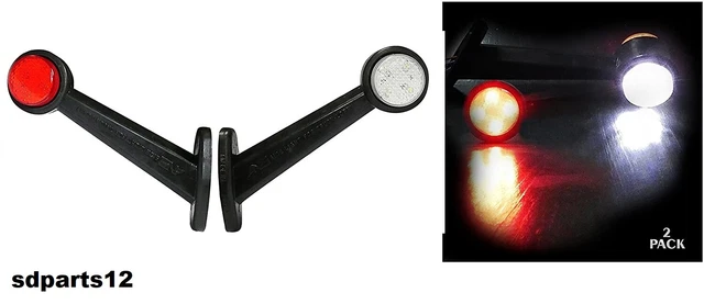 Luce Ingombro LED Con Catadiottro Arancio 24V CCAR BD024A - Autoricambi - Foto 6