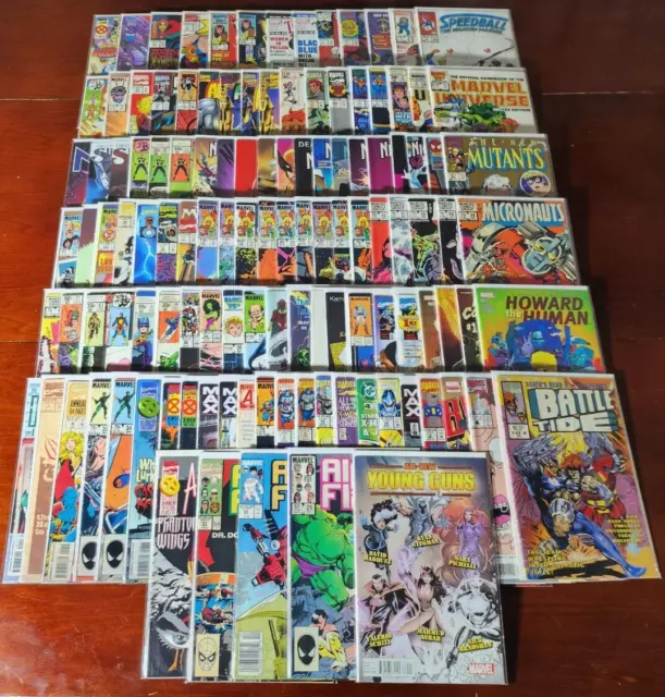 Huge Lot of 120 Marvel Comic Books (#2) New Mutants Micronauts Nova Premiere MCU