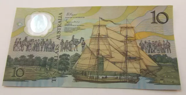 Australian 1988 Commemorative 10 Dollar Bill Note Mint Polymer Great Estate Find