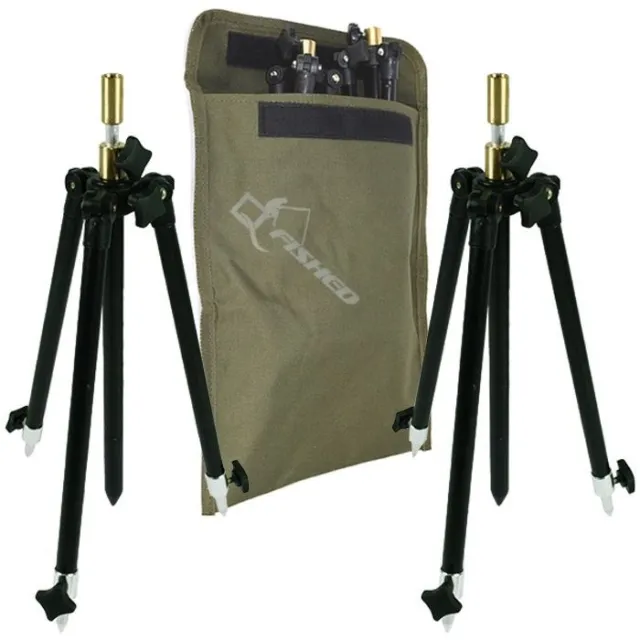 2 X MINI Tripod Rod Rest Systems Fully Adjustable Pole + Bag Carp