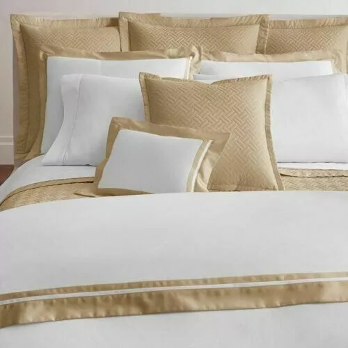 Ralph Lauren Home Bowery Full/Queen Duvet Cover White/Bronze