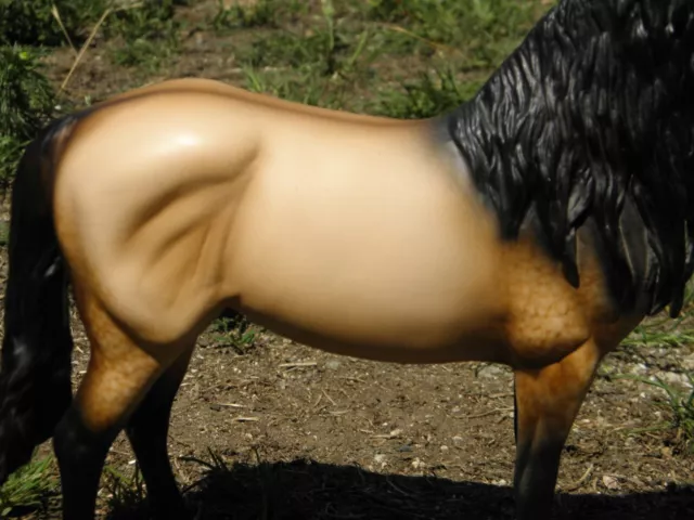 Breyer Custom Andalusian (Duende) Dappled Buckskin Horse Statue OOAK 2