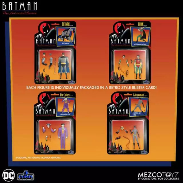 *PREORDER* DC Comics 5 Points: BATMAN THE ANIMATED SERIES (4-Pack) by Mezco Toys