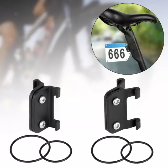 Bike Race Number Plate Holder Race Cards Bracket Seatpost Fixed Gear